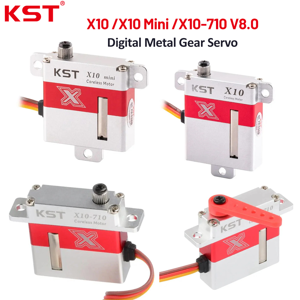 Rc Helicopter Servo - KST X10/X10 มินิ/X10-710 V8.0 เซอร์โวเกียร์โลหะดิจิตอล 7.5