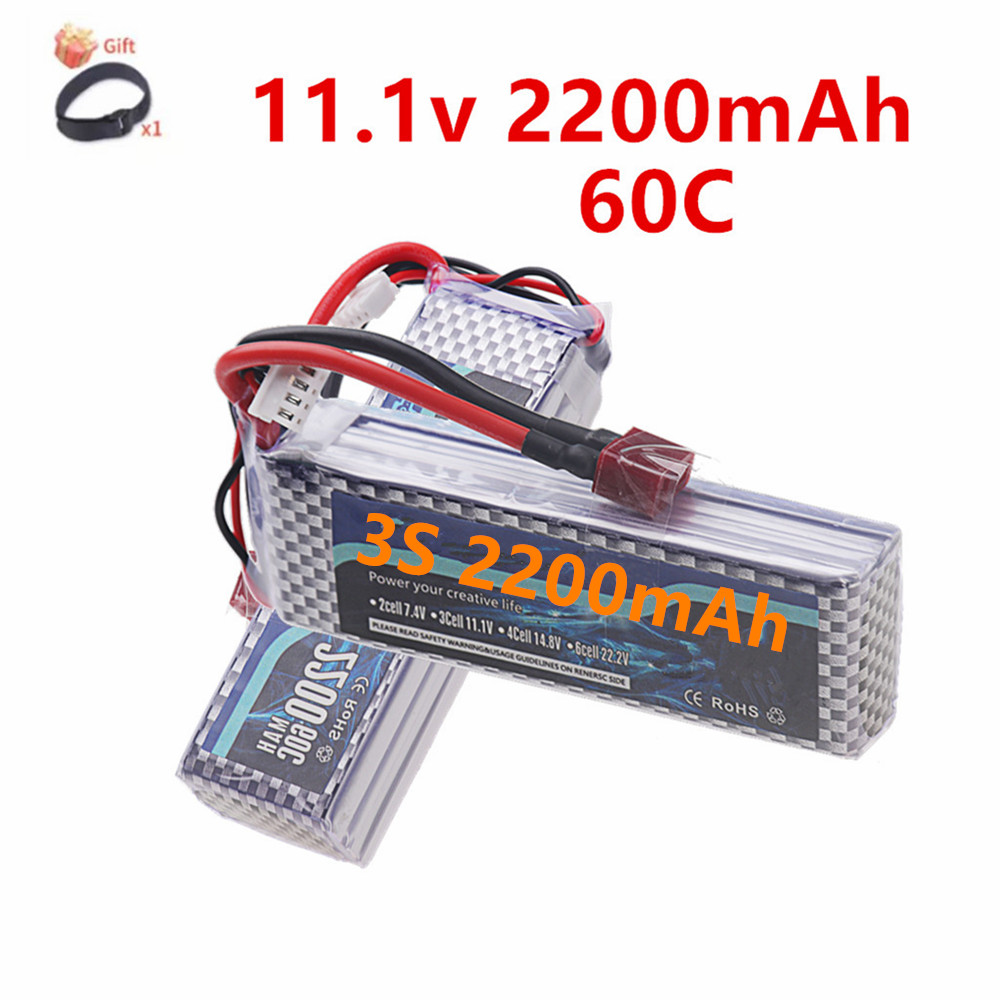 Rc Helicopter Coaxial - แบตเตอรี่ลิเธียมโพลิเมอร์ 3S 11.1V รุ่น Deans T