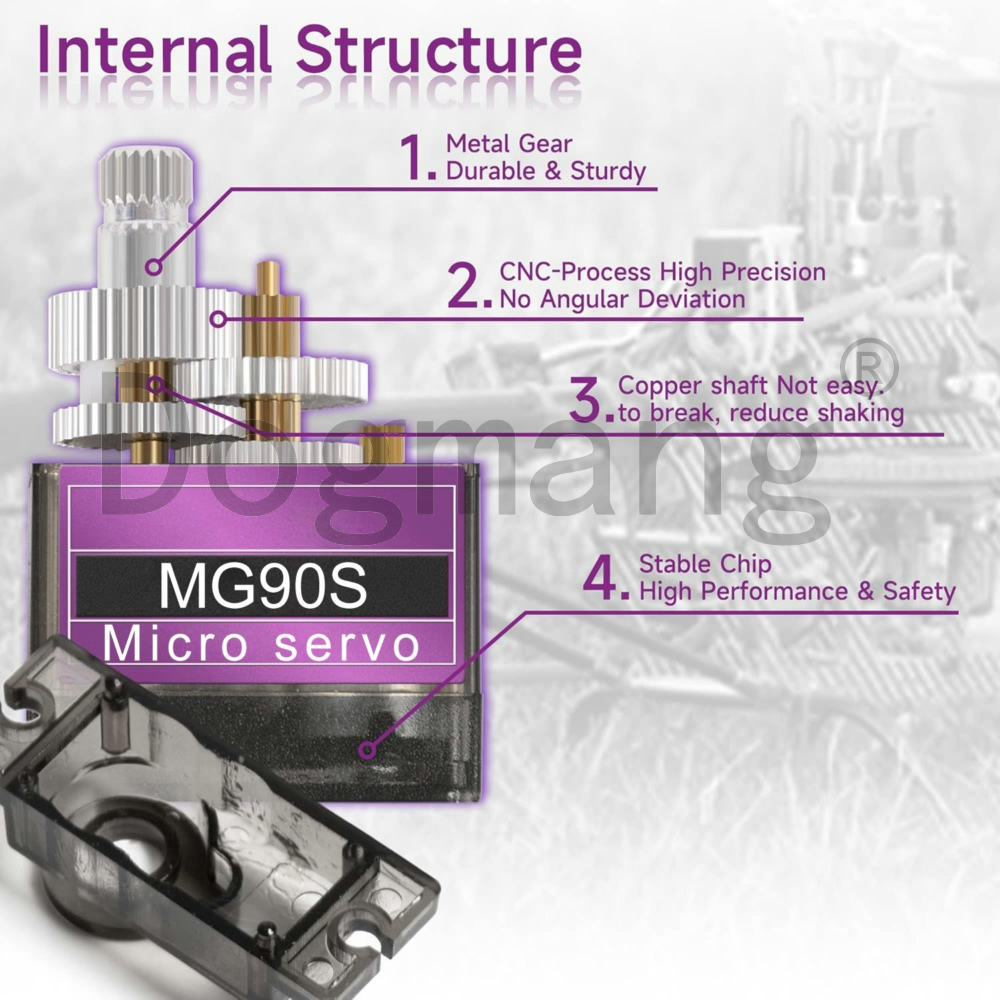 MG90S Servo 1/2/4/10/20/50 Pcs - Rc Helicopter Servo บทวิจารณ์และราคา